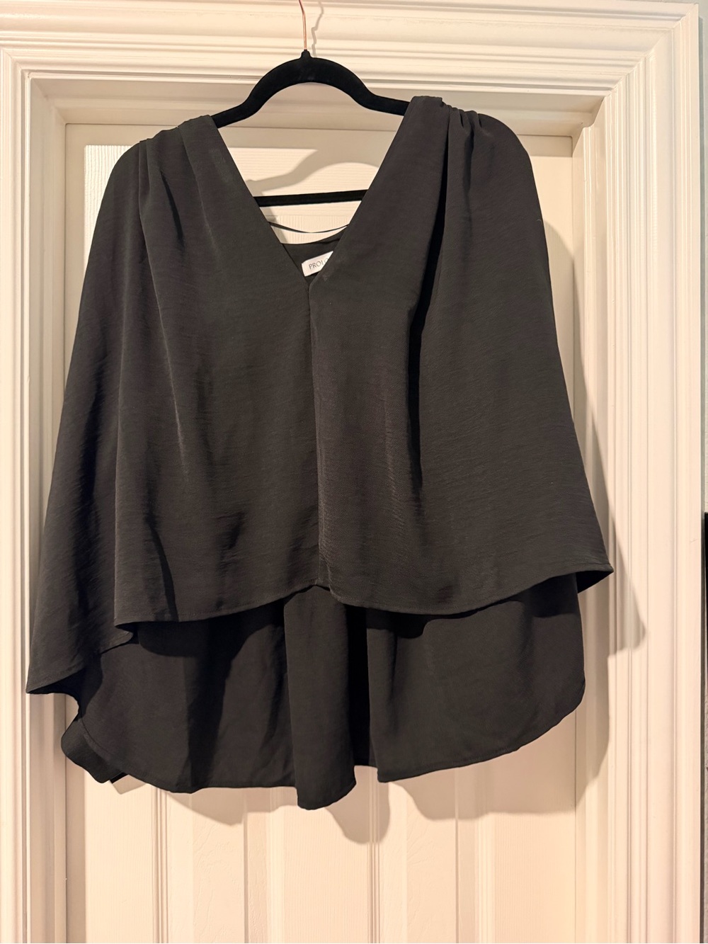 Prologue Black V-Neck Layered Tunic